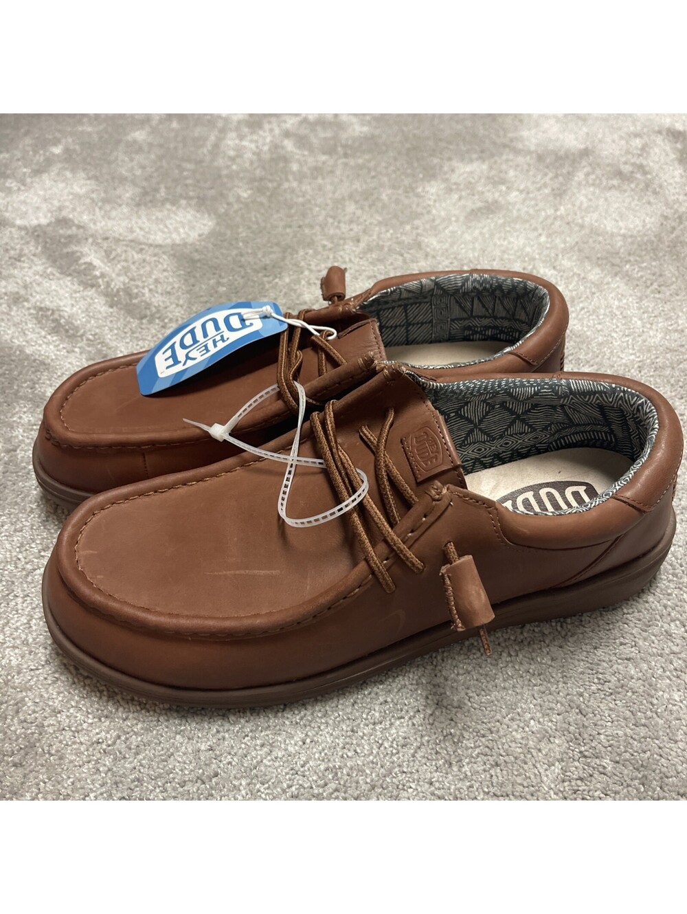 Hey Dude Leather Size 12 NEW